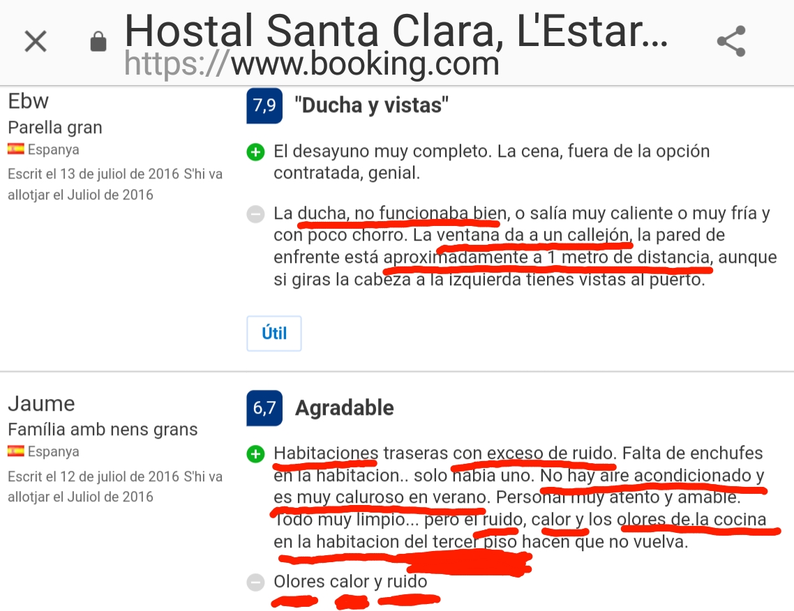 Hostal Santa Clara Estartit Playa Opinion